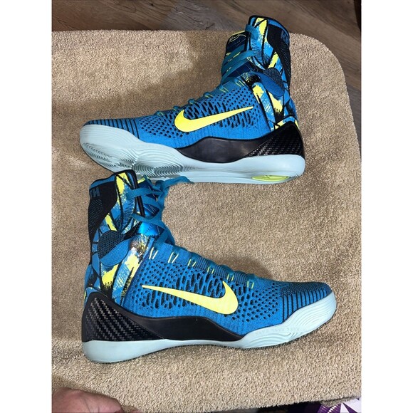Kobe IX Elite High Protro Sneakers Size 8.5 630847-400 Neo Turquoise/volt main image 5
